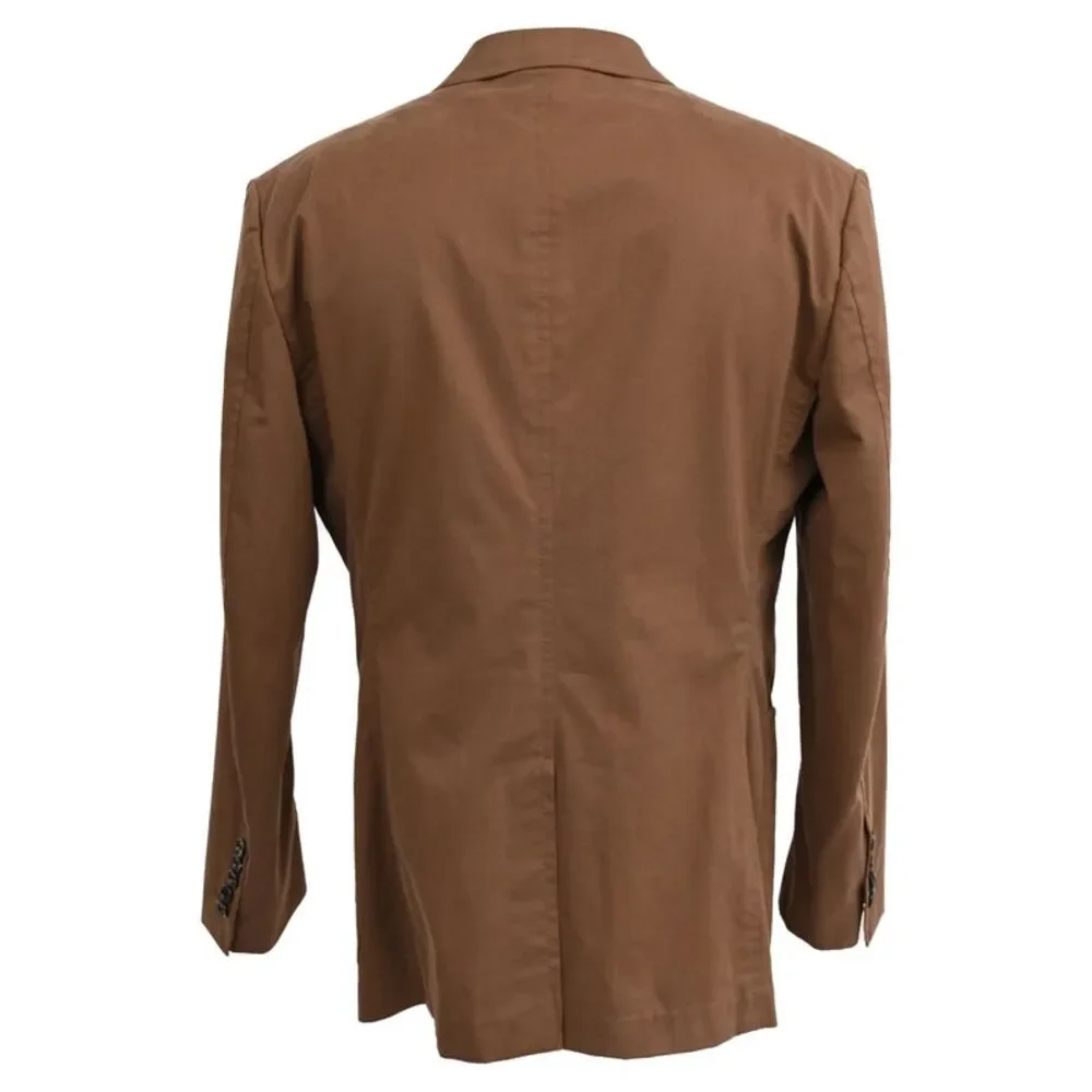 Tom Ford Suit Jacket in Brown Cotton